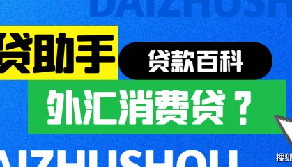 贷助手贷款百科:什么是外汇消费贷款?