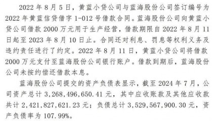 资产负债率高达107.99%!山东蓝海股份公司被申请破产重整|大鱼财经